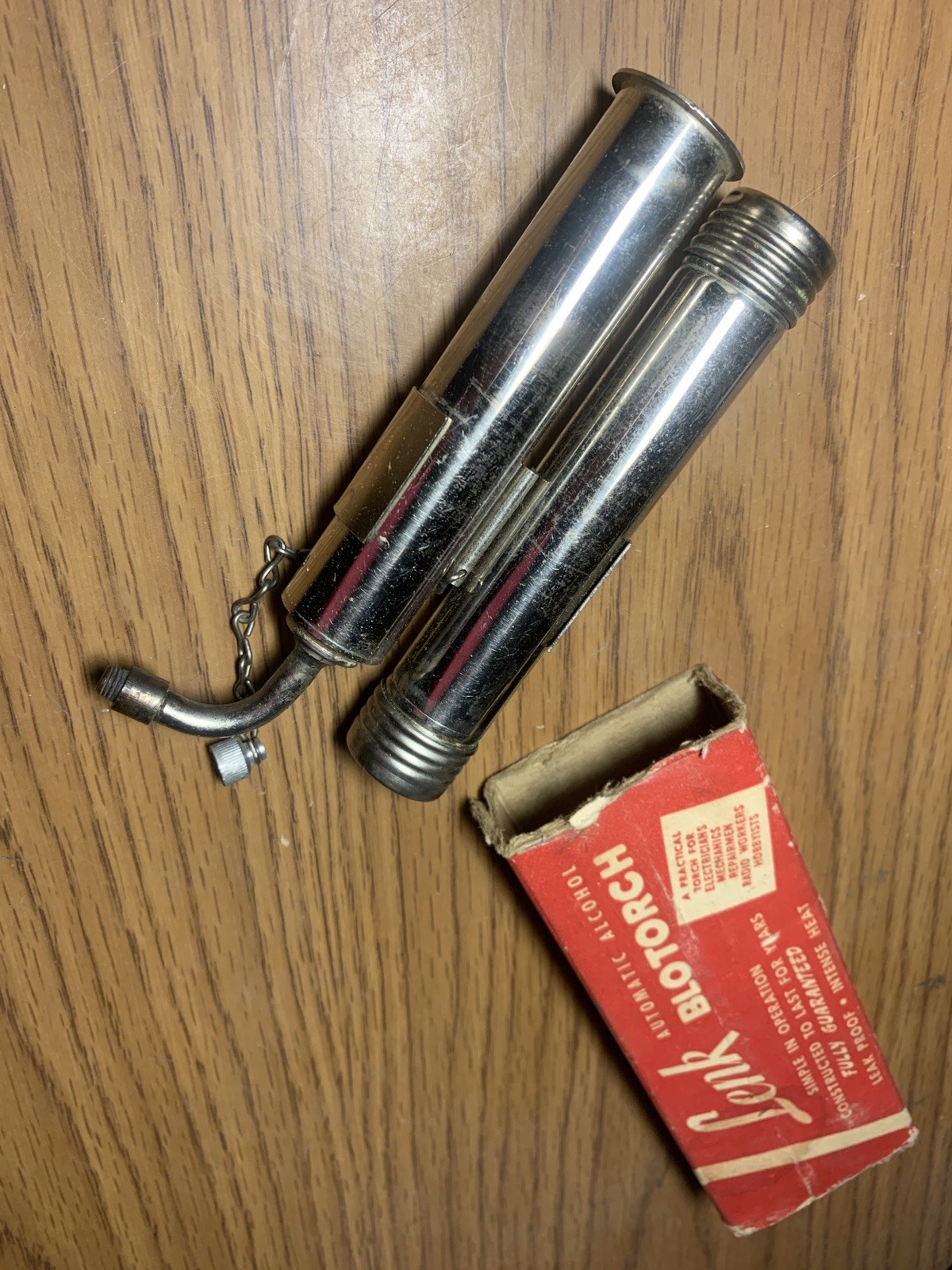 LENK Automatic Alcohol Blotorch –Very Good condition Original Box
