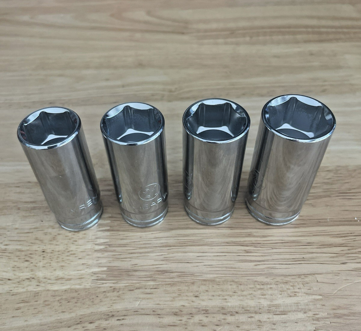 GearWrench 3/8” dr 20 21 22 24mm 6pt Socket combo deep 80406 80407 80408 80409