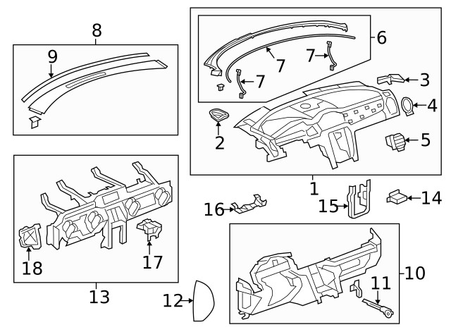 Dark Titanium Passenger Side Instrument Panel Outer Air Outlet Bezel (22804151)
