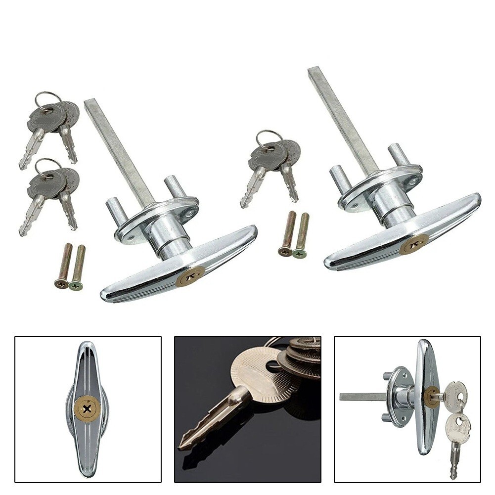 Weather resistant T Lock Handle Garage Door Lock Suitable for Outdoor Use