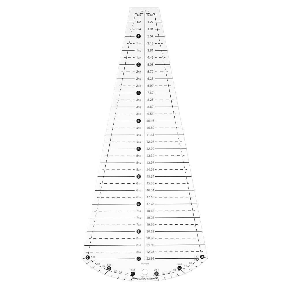 Acrylic Quilting Template Dresden Plate Petal Shape Template Sewing Projects