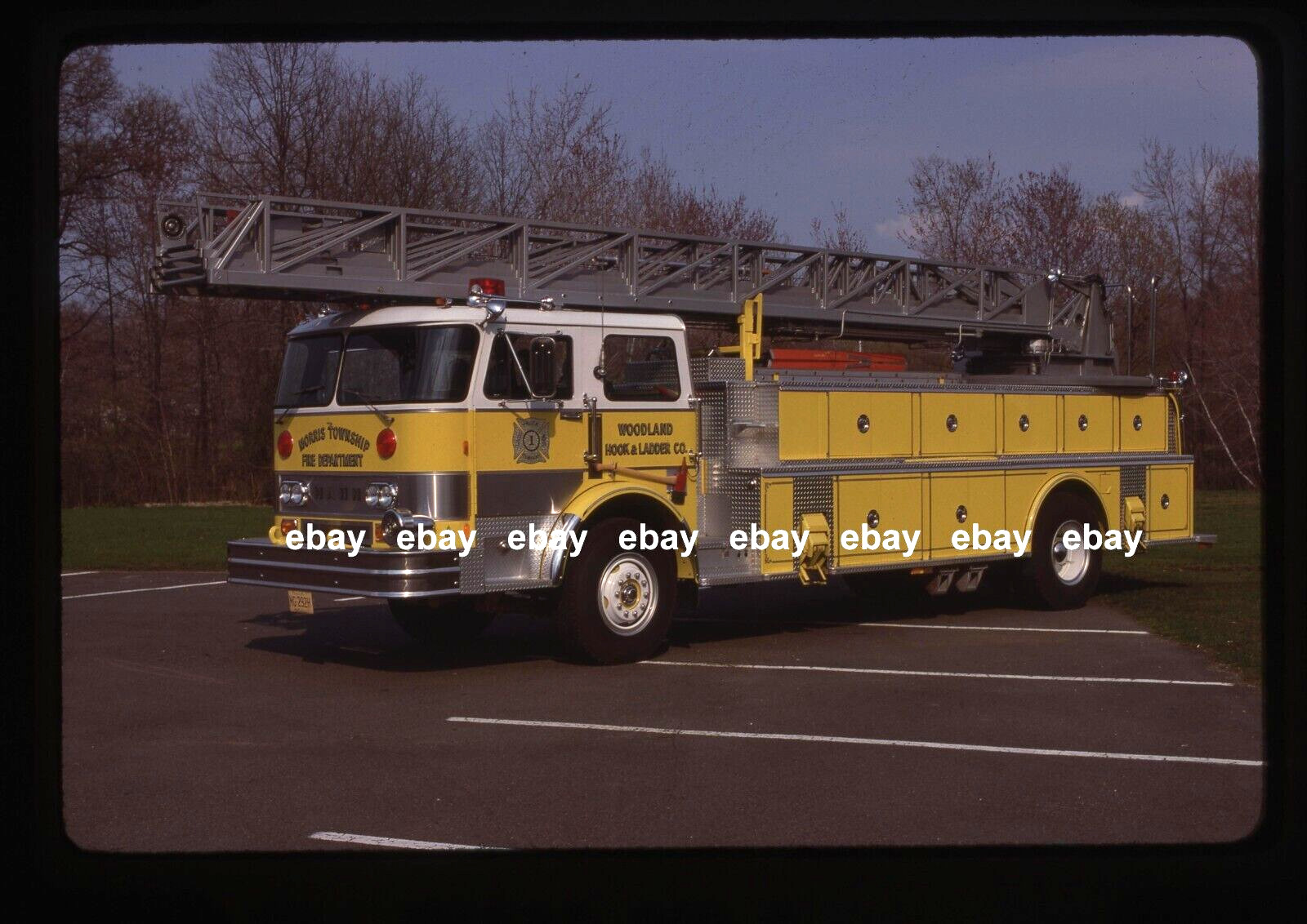 Morris Twp NJ 1979 Hahn Firespire 106' Aerial Fire Apparatus Slide