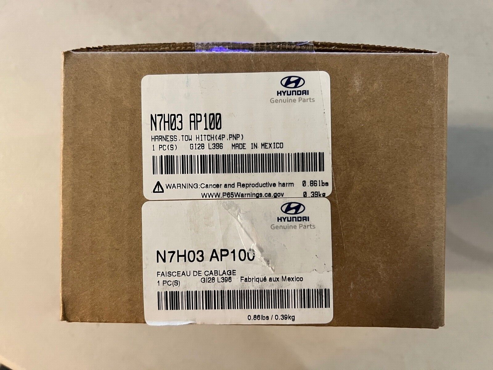 Hyundai N7H03 AP100 Tow Hitch Harness (4P, PNP) for Tuscon 2022