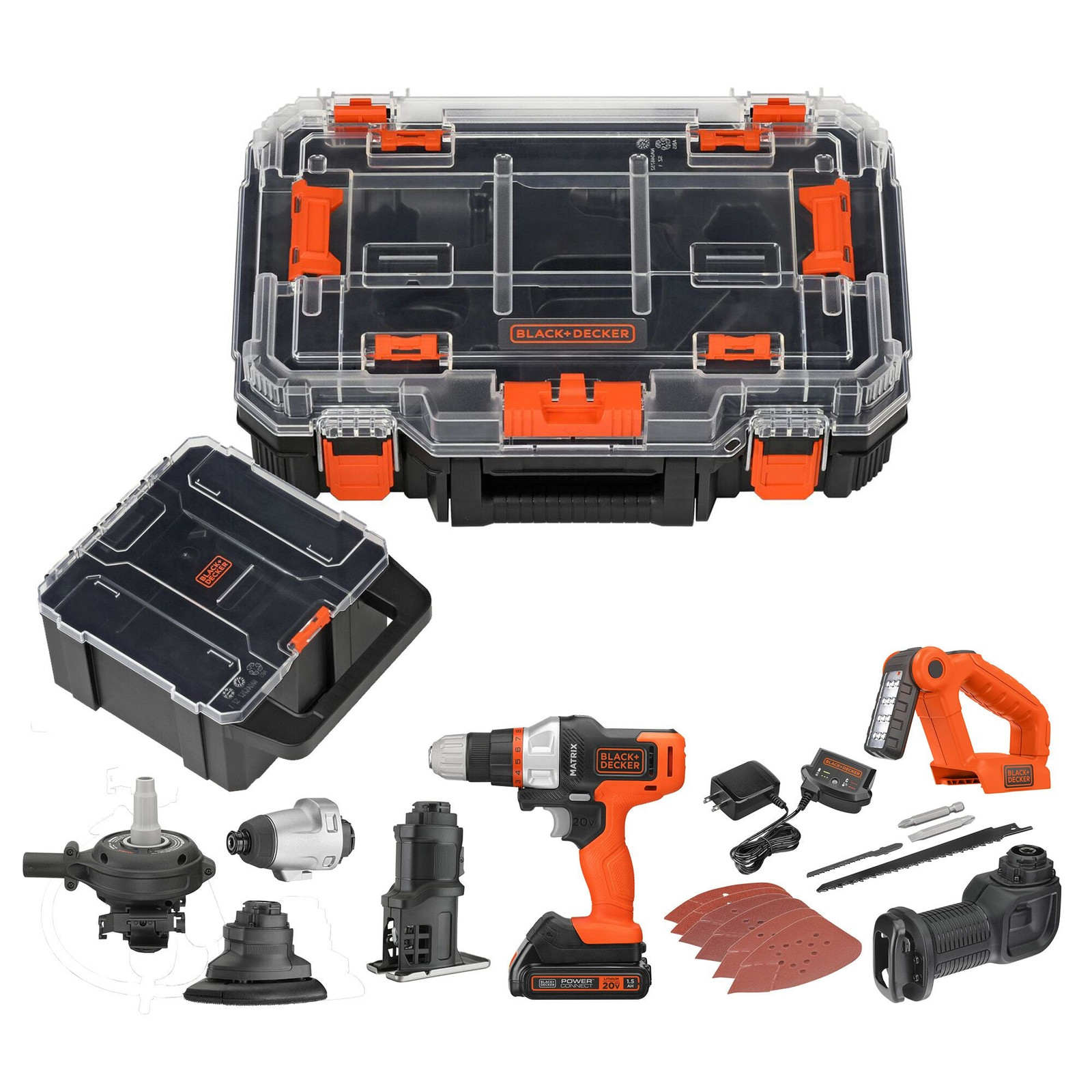 BLACK+DECKER MATRIX™ 20V MAX* 7 Kit In Storage - BDCDMT1207KITC1