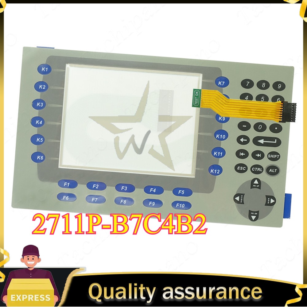For 2711P-B7C4B2 with Membrane Keypad 2711P-B7C4B1 Touch Screen Panel Fast Ship#