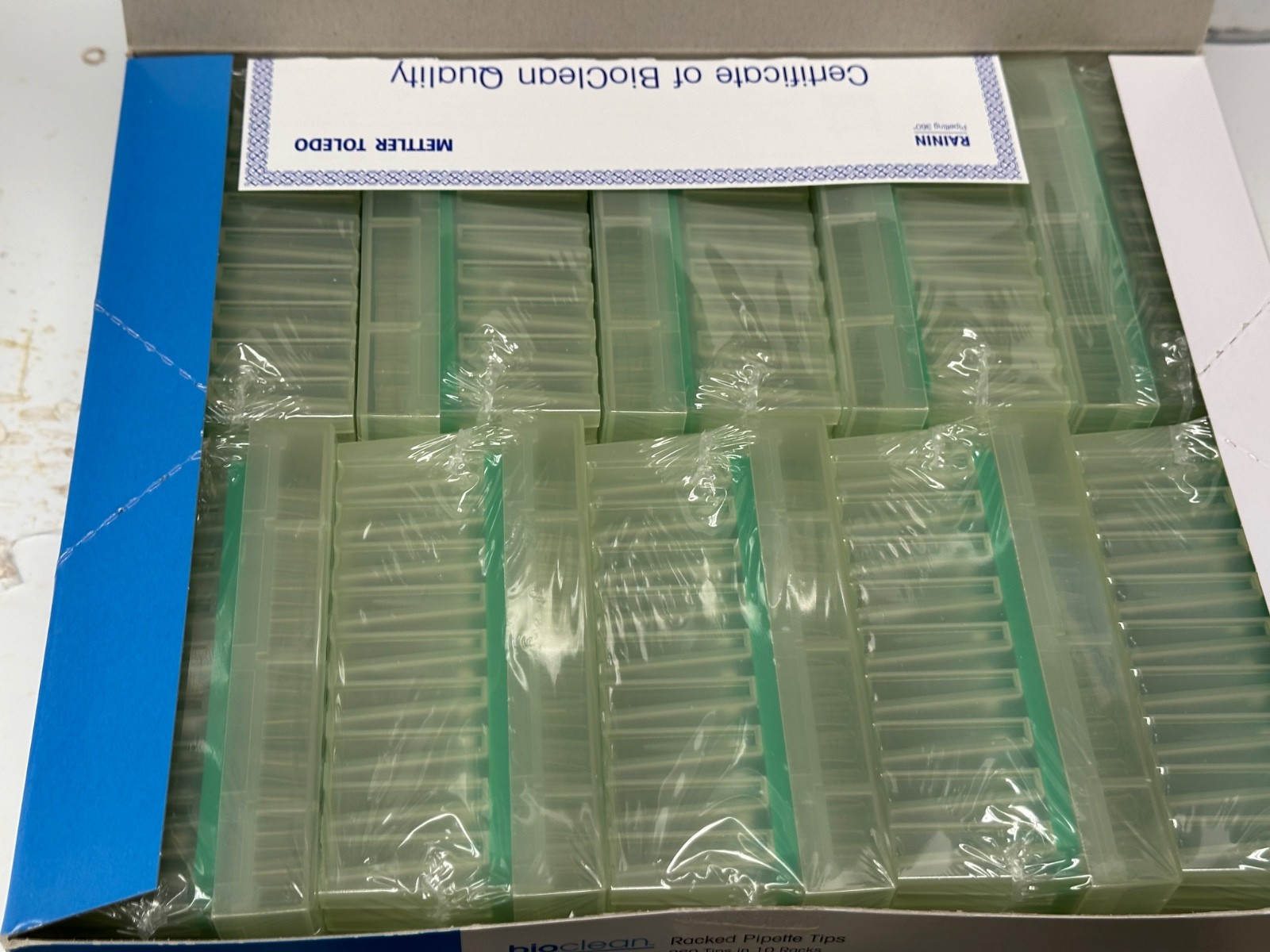 Rainin BioClean RT-20F 30µL Filter Pipette Tips 960 Tips Open Box Sealed Racks