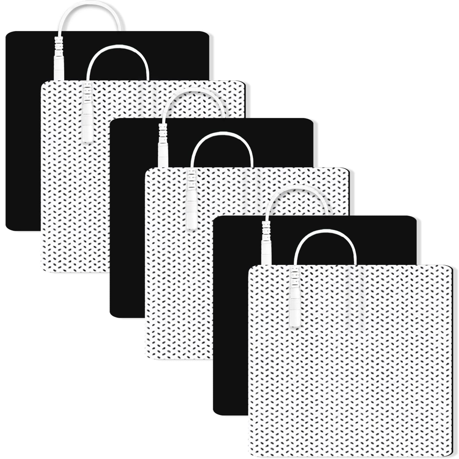 4X4" Large TENS Unit Replacement Pads for Waist and 4x4",6Pcs, 4x4",6pcs
