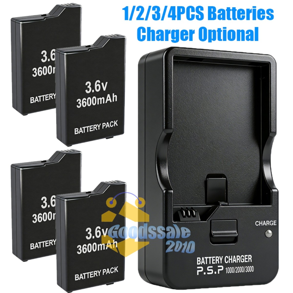 3600mAh Battery For Sony PSP 2000 2001 PSP 3000 3001 Fat Console Rechargeable
