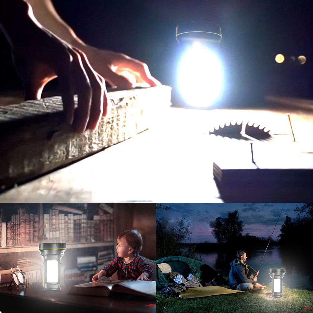 200000 Lumen Super Bright LED Tactical Flashlight Rechargeable LED Work Lights