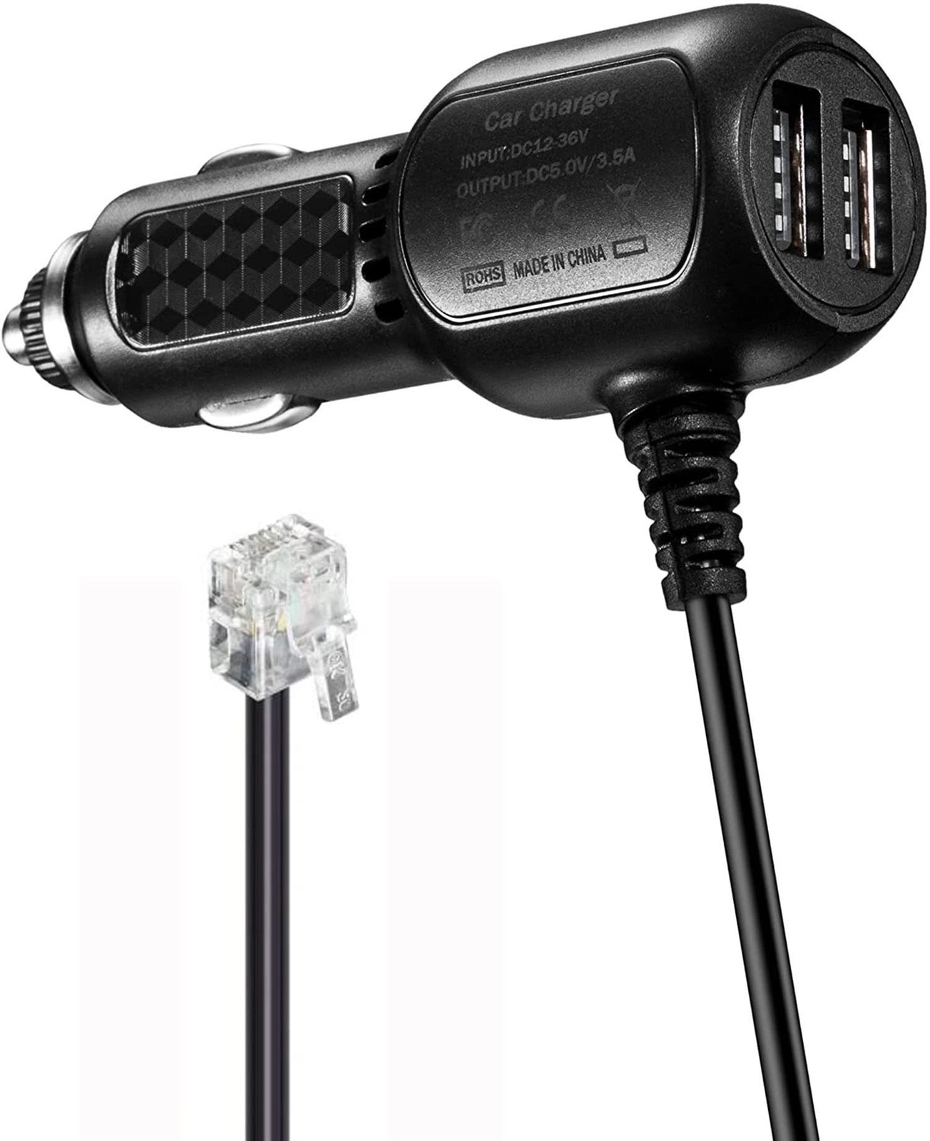 Radar Detector Vehicle Power Cable Cord for Escort Valentine One V1 Black