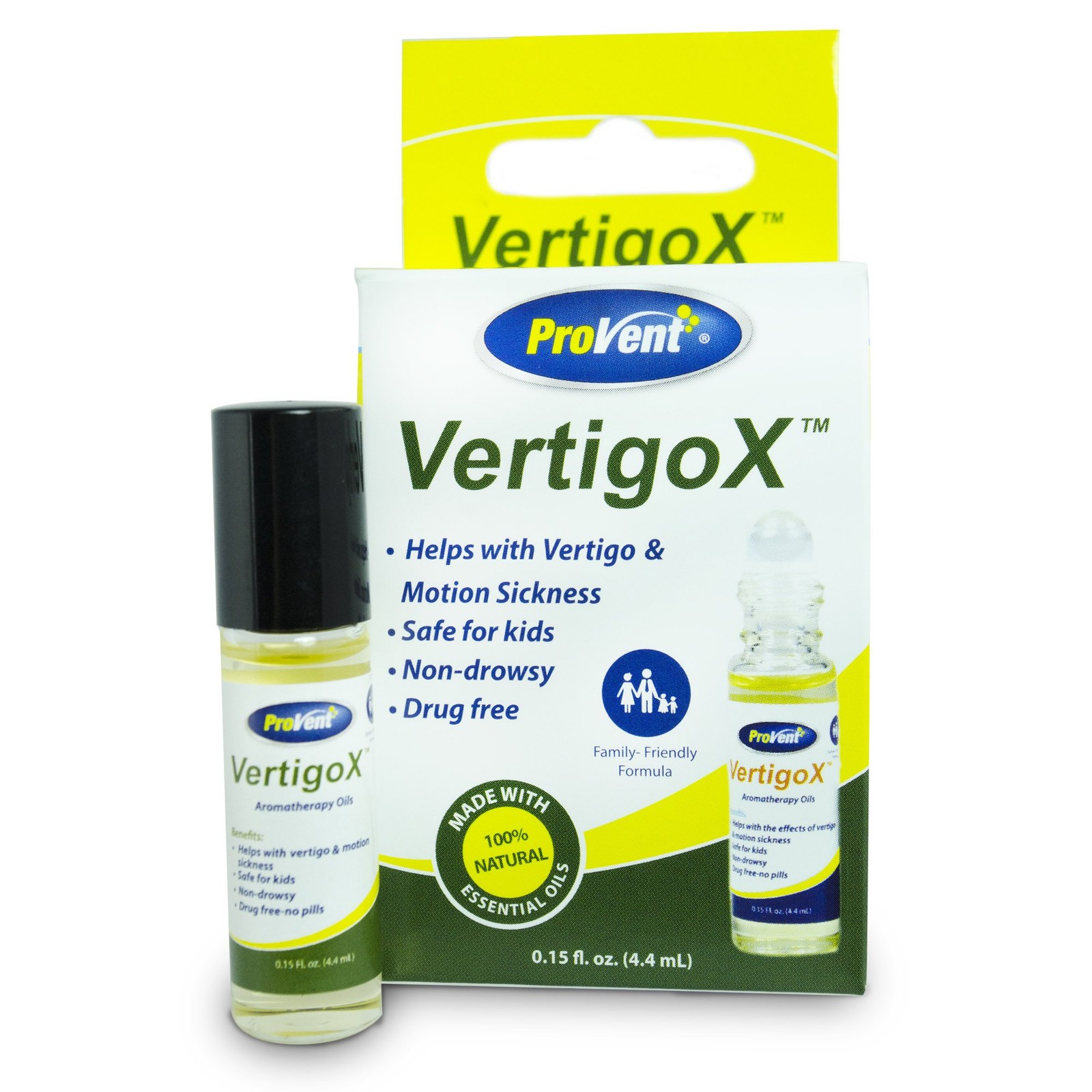 Provent Vertigo X Relief Oil, 0.15 Ounce Fl Oz (Pack of 1), One Color