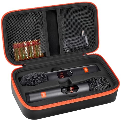 Wireless Microphone Case Compatible with JBL Wireless Two Microphone Black