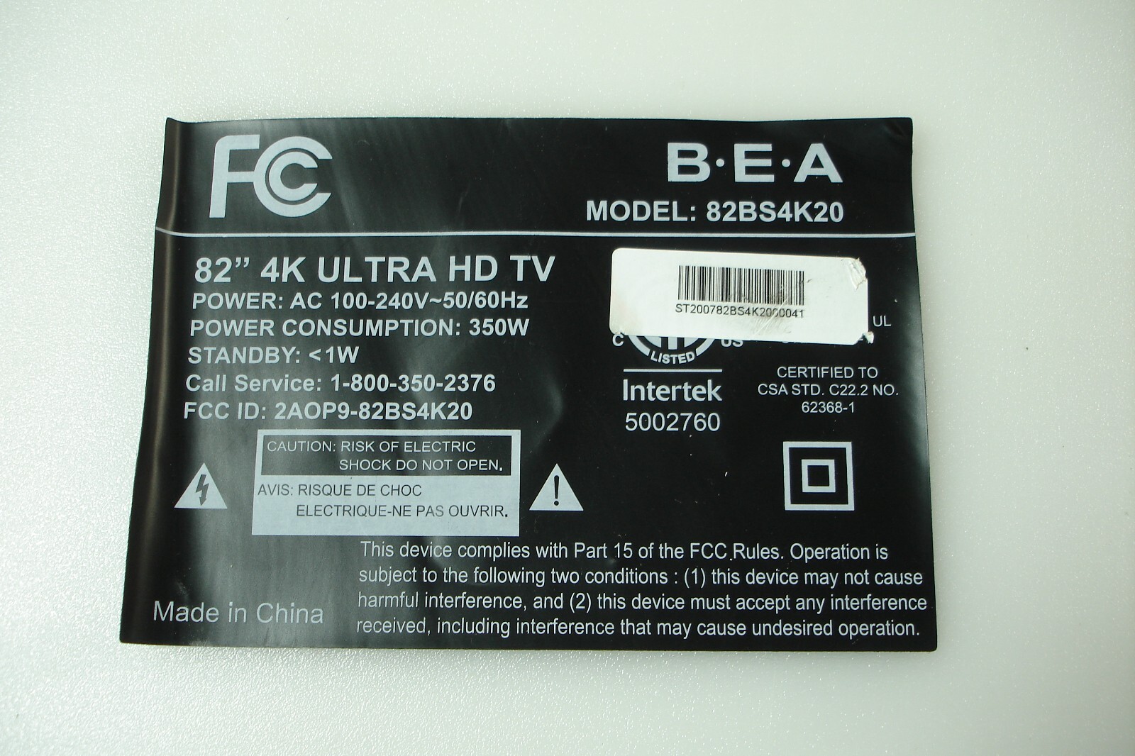 BEA CC02820D910V01 LED Kit (18) compatible for 82BS4K20