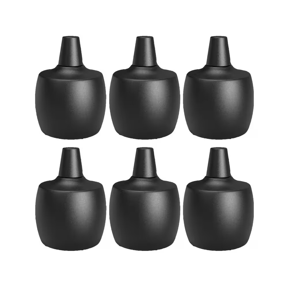 21 Oz. Black Metal Tabletop Outdoor Oil Torches with Fiberglass Wick Garden Pati