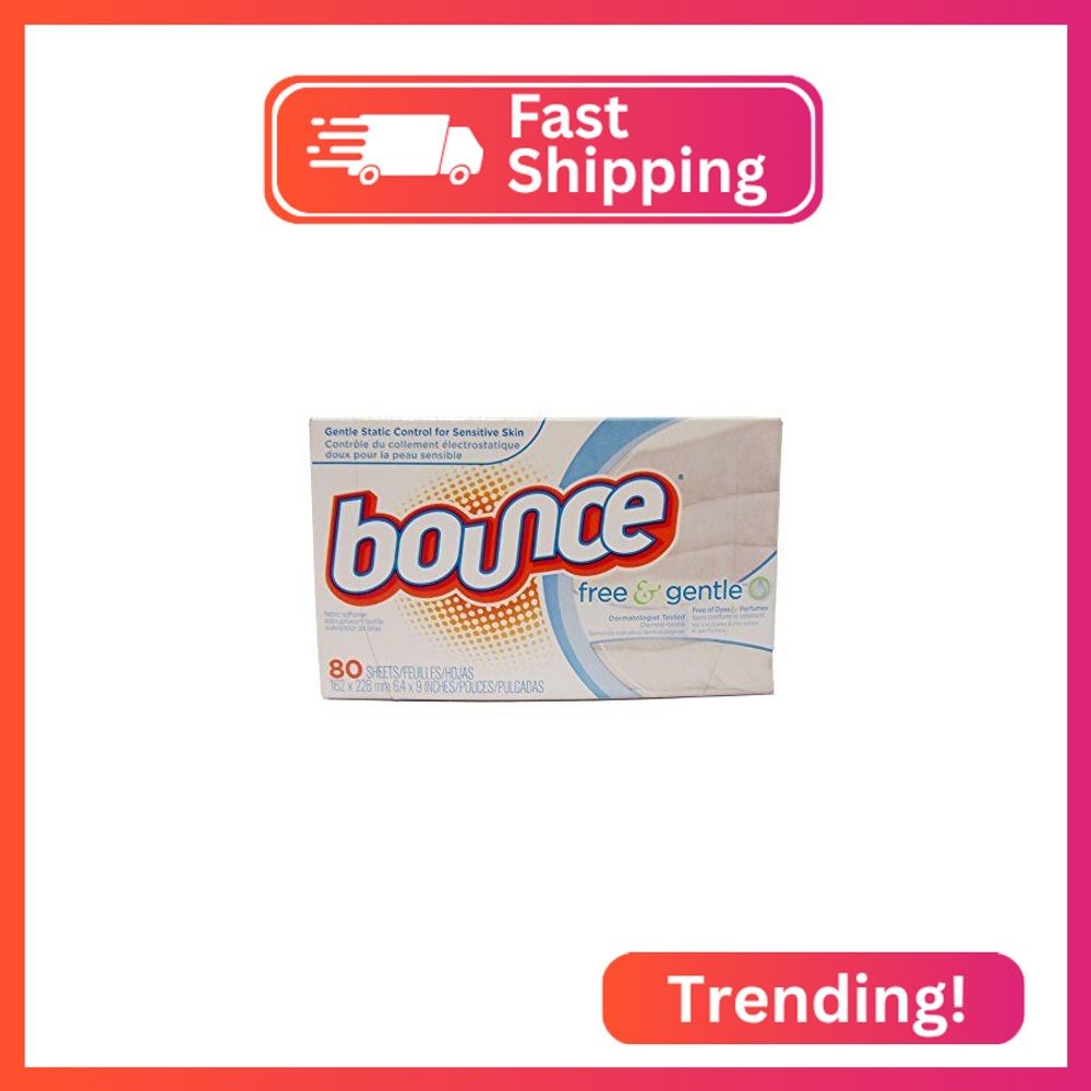 Bounce Fabric Softener Sheets, Free, 80 Sheets