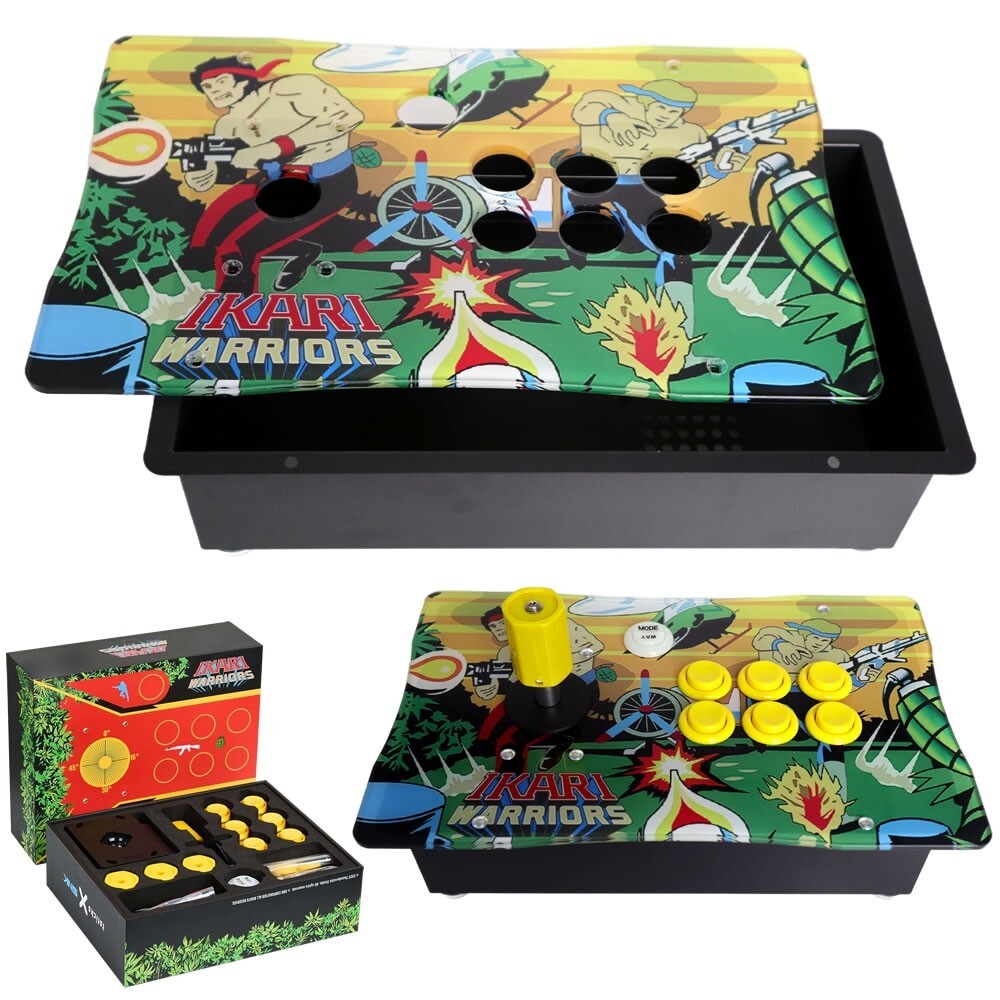 RAC-J500H-GRS Arcade Fight Stick Joystick Metal Case Artwork Panel For GRS Super