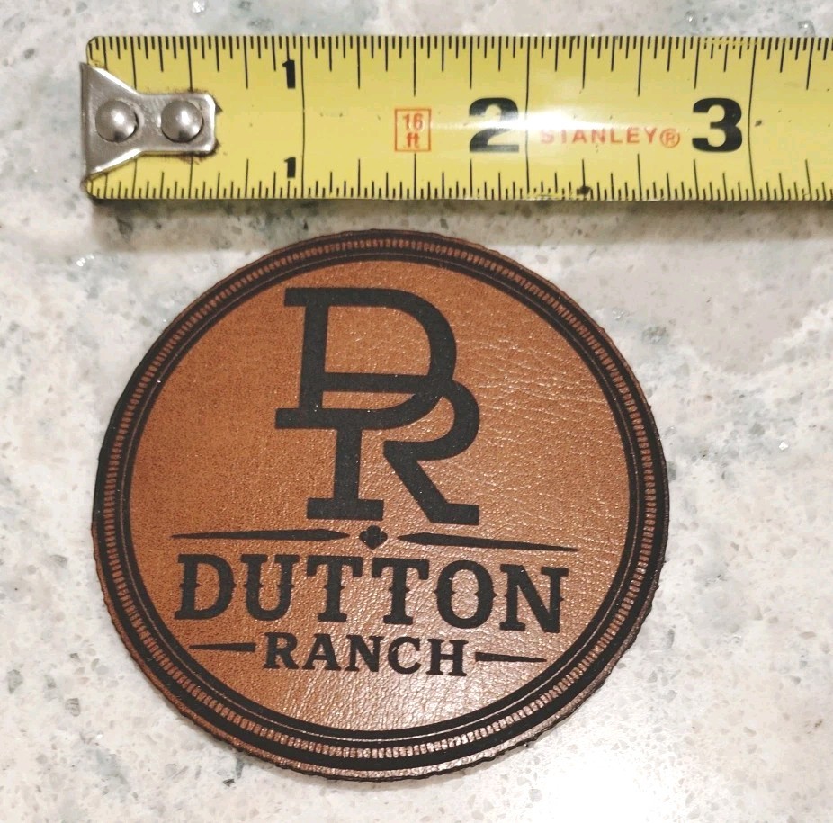 Dutton Ranch Tan  Morale Patch From "The Dutton Ranch" Show - Hook & Loop