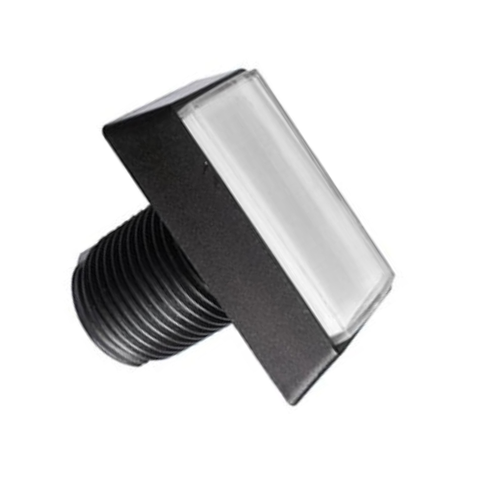 White Arcade Square Rectangle Buttons LED Push Illumilated W/ Microswitch D