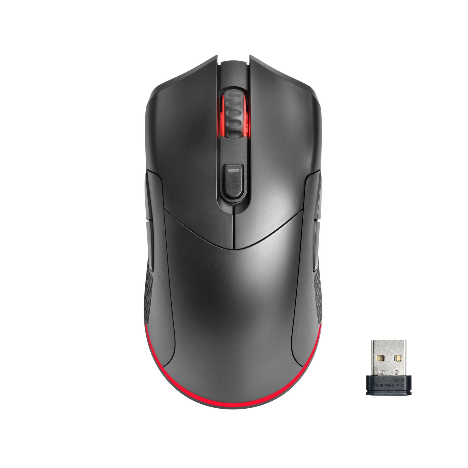 onn Rechargeable Wireless Gaming Mouse with LED Lighting, 8 Programmable Buttons