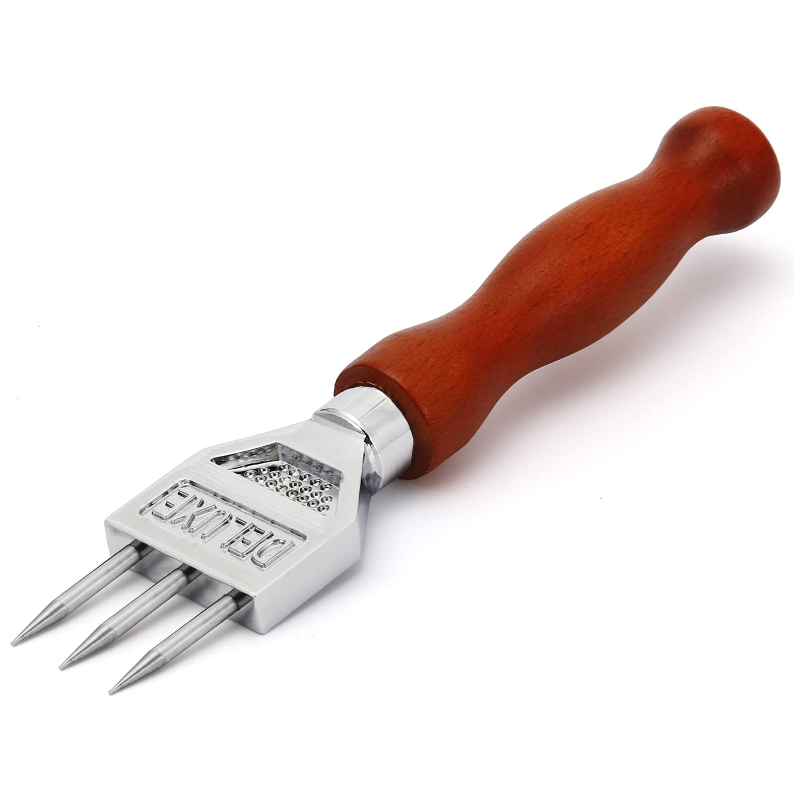Ice Pick Stainless Steel with Safety Wooden Handle Silver Wood