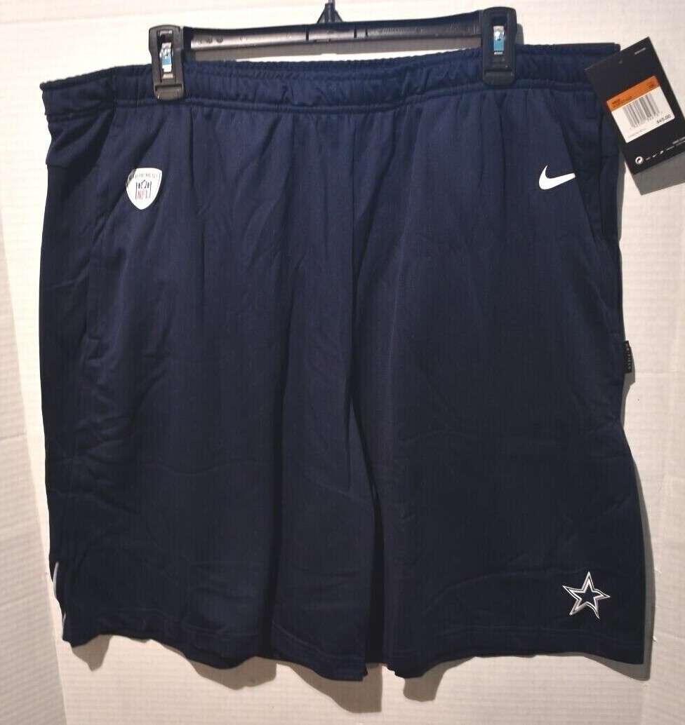 Dallas Cowboys Nike Shorts Men's NFL Equipment Training Shorts Navy L-4XL NWT