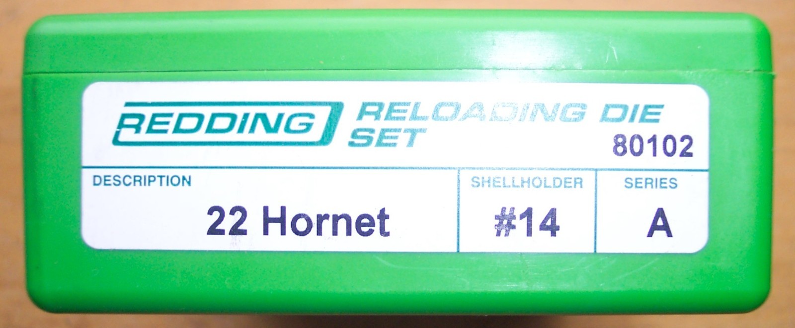 REDDING .22 HORNET RELOADING DIE SET