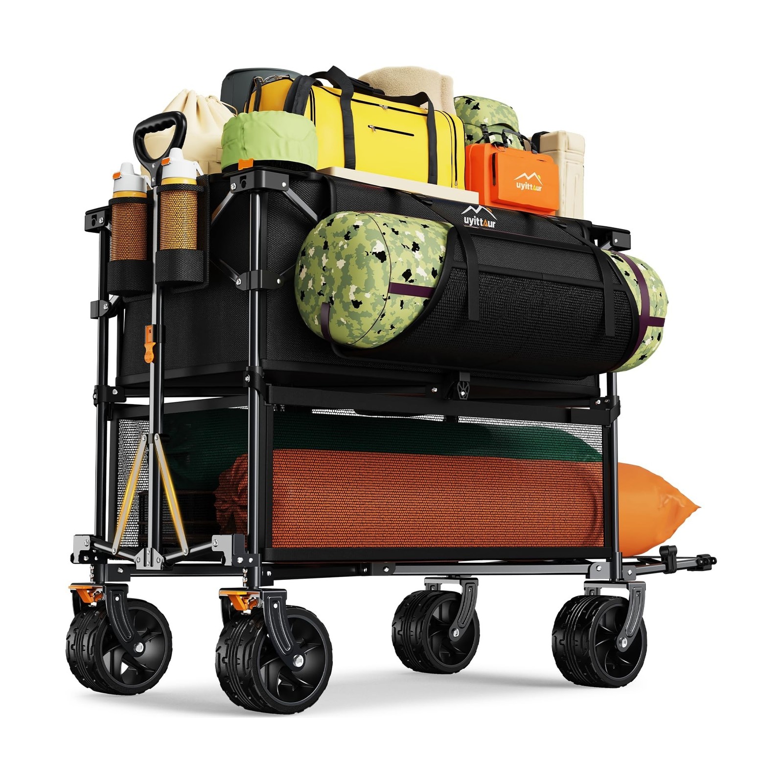 Foldable 50''L Extra Long Double Decker Wagon for Sport, 400L Colla... Fast Ship