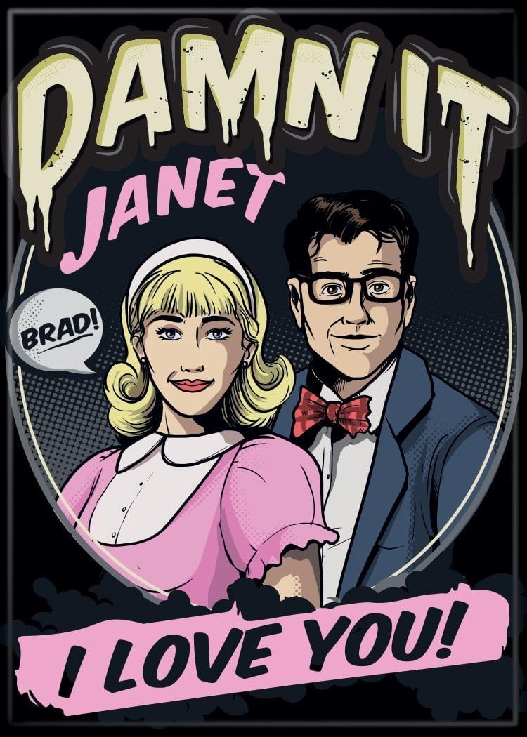The Rocky Horror Picture Show Damn It Janet I Love You! Refrigerator Magnet NEW