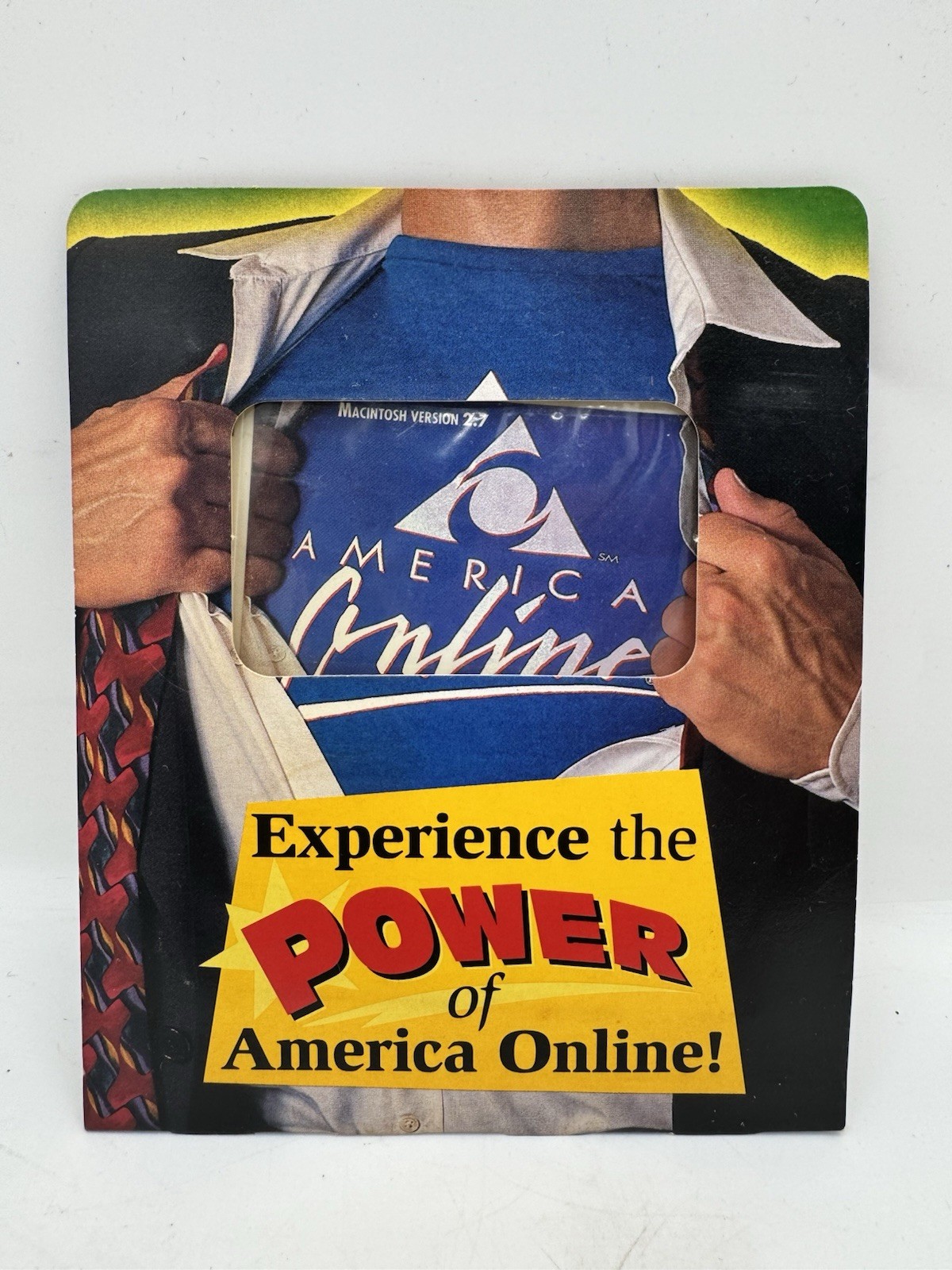 America Online AOL 3.5" Floppy Disk Mac Macintosh Version 2.7 Floppy Sealed