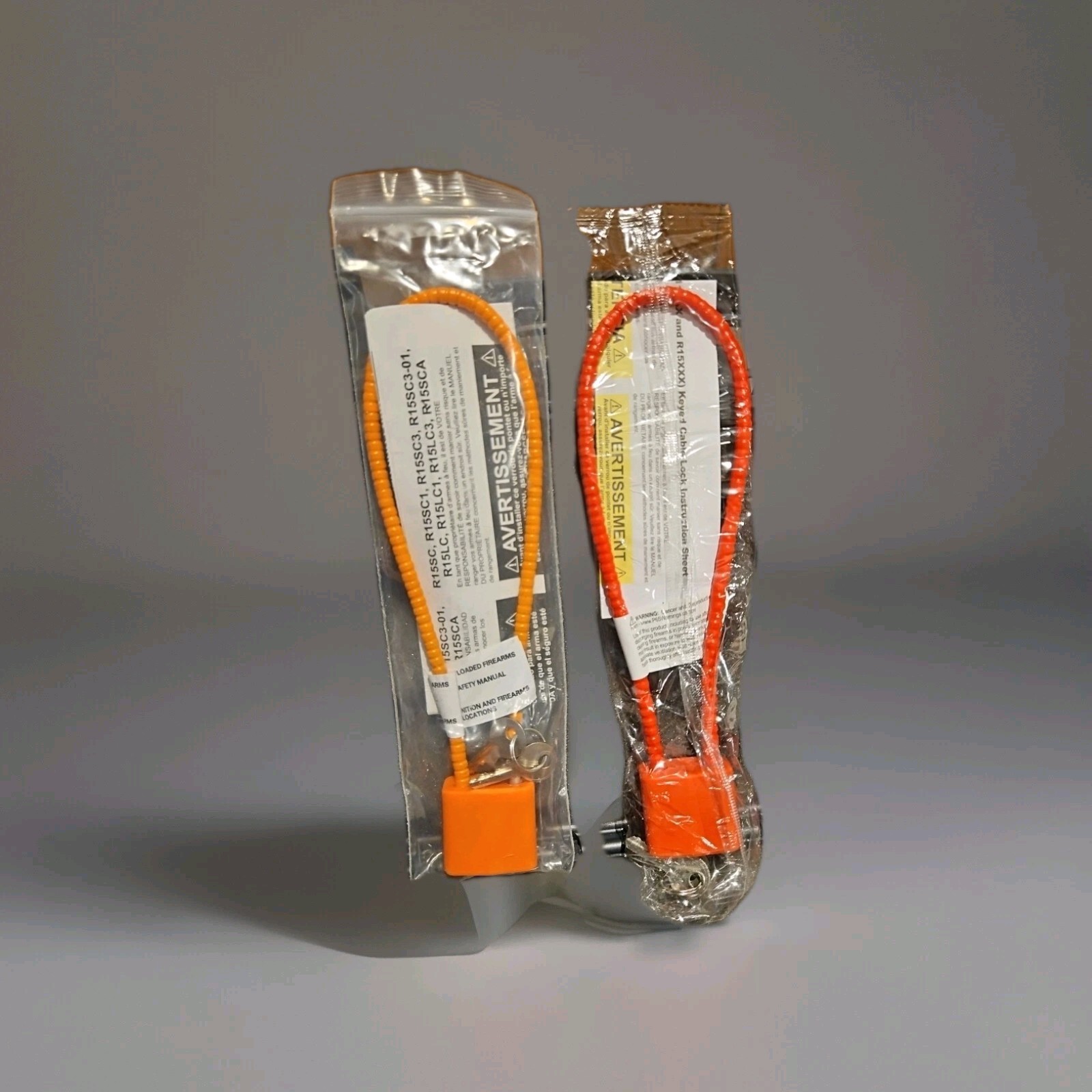 2-New Gun Firearm Safety Cable Locks.