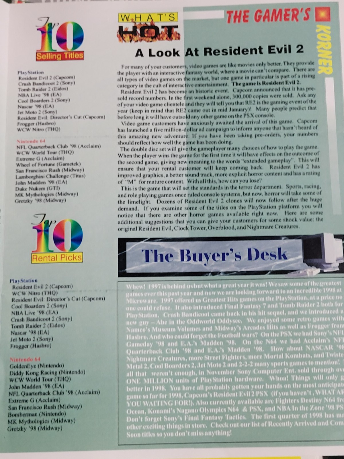 Microware Monthly (February 1998) USA Software Newsletter VG/VF Condition