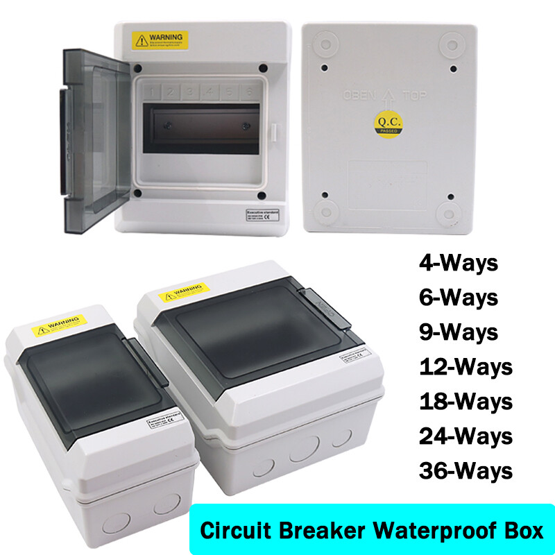 4 - 36 Ways Circuit Breaker Box Protection Box Air Switch Waterproof Box IP65