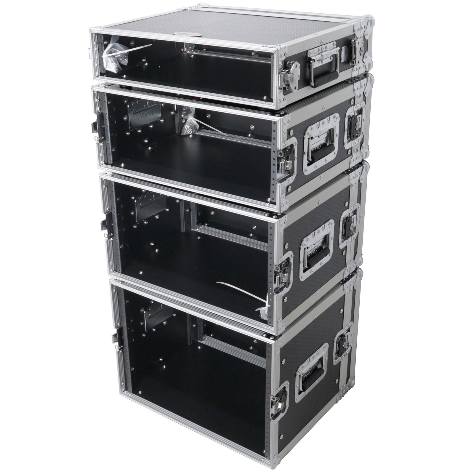 ProX X-4UE 4 Space ATA Rack Road Case 14" deep DJ Effects Case by Prox