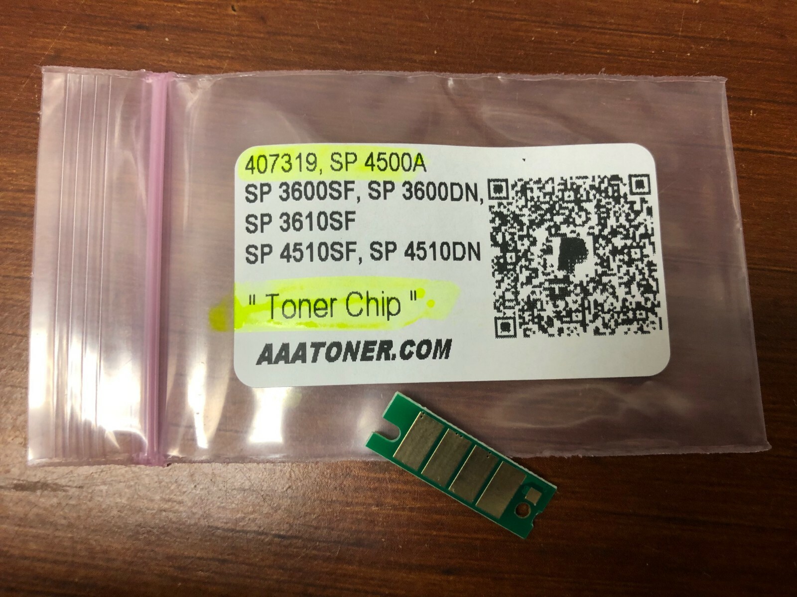 1 x Toner Chip for Ricoh SP 3600, 3610, 4510SF, SP 4510DN Refill