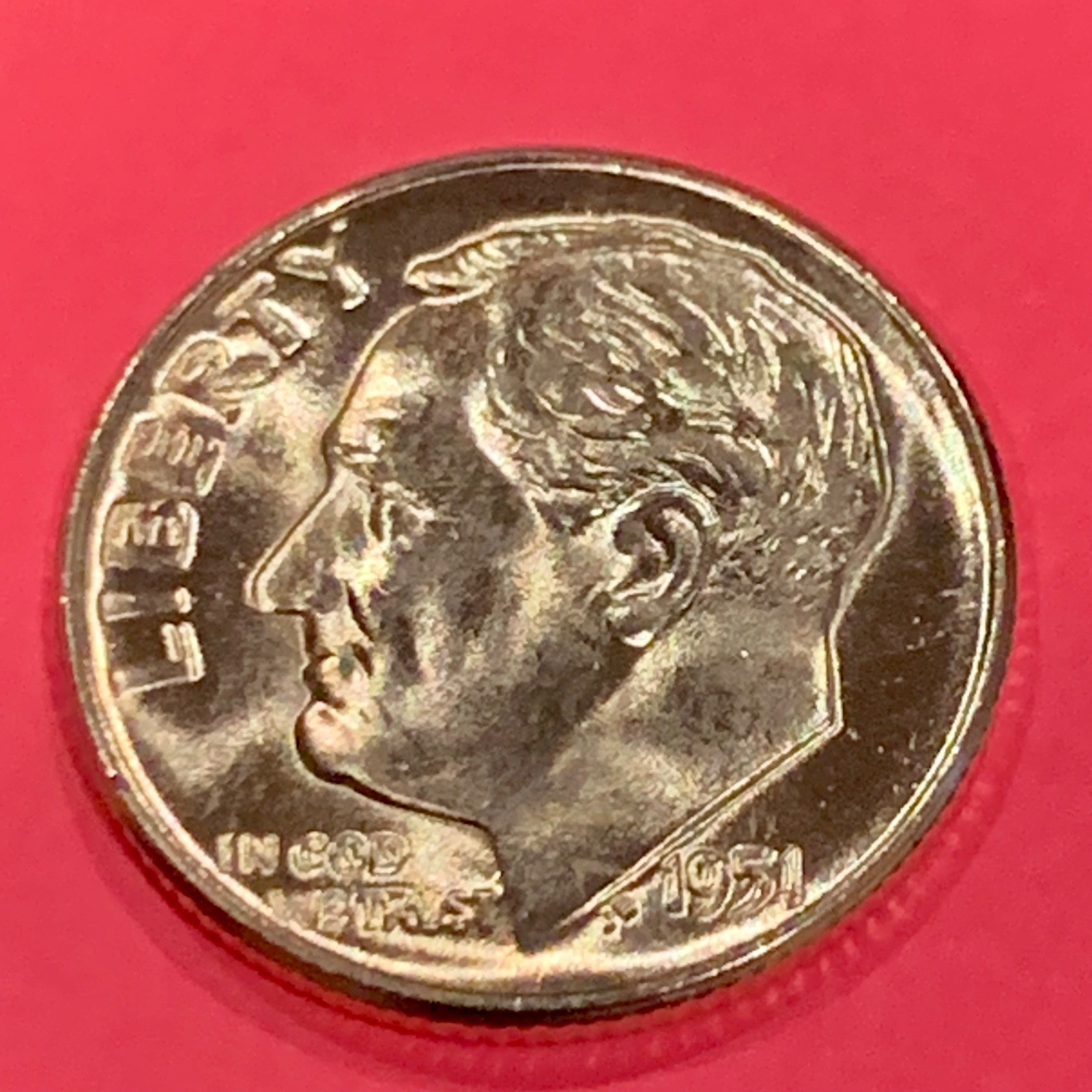 1951-D Roosevelt Silver Dime BU Uncirculated FREE SHIPPING