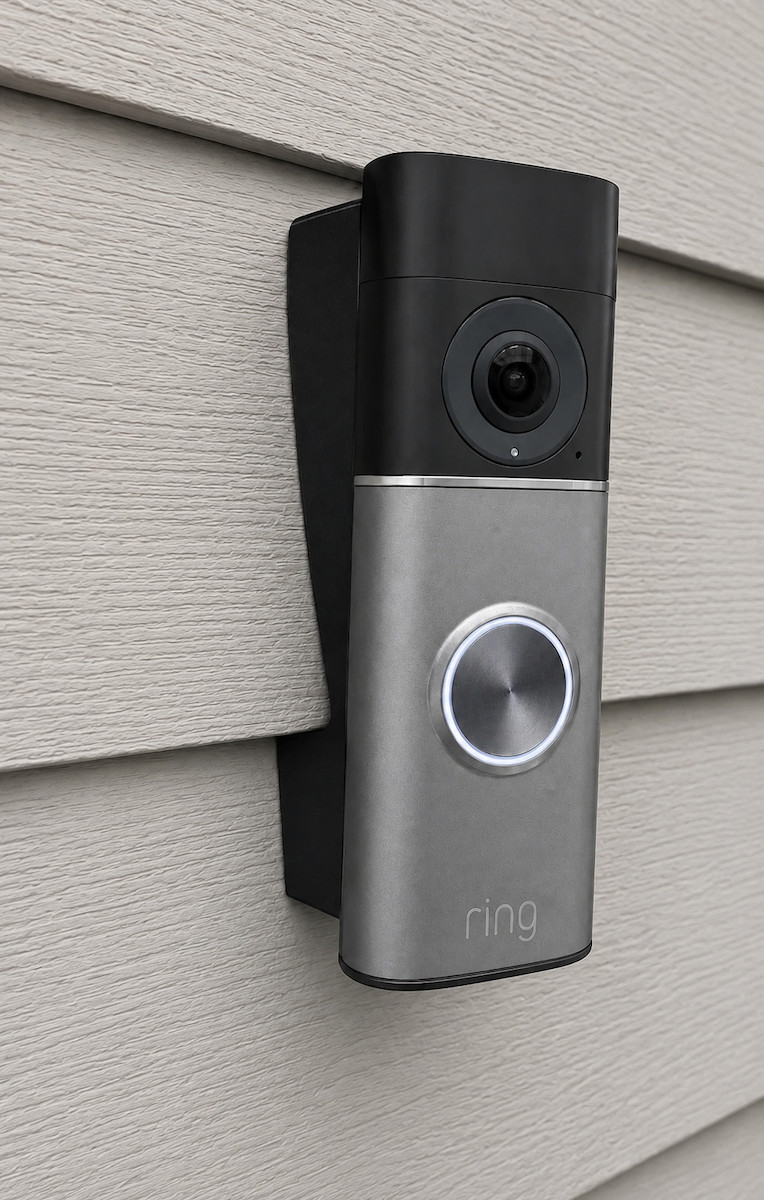 Ring Battery Doorbell Pro Retinal 4K 4"-5" Hardie Clapboard Mounts (0º - 90º)