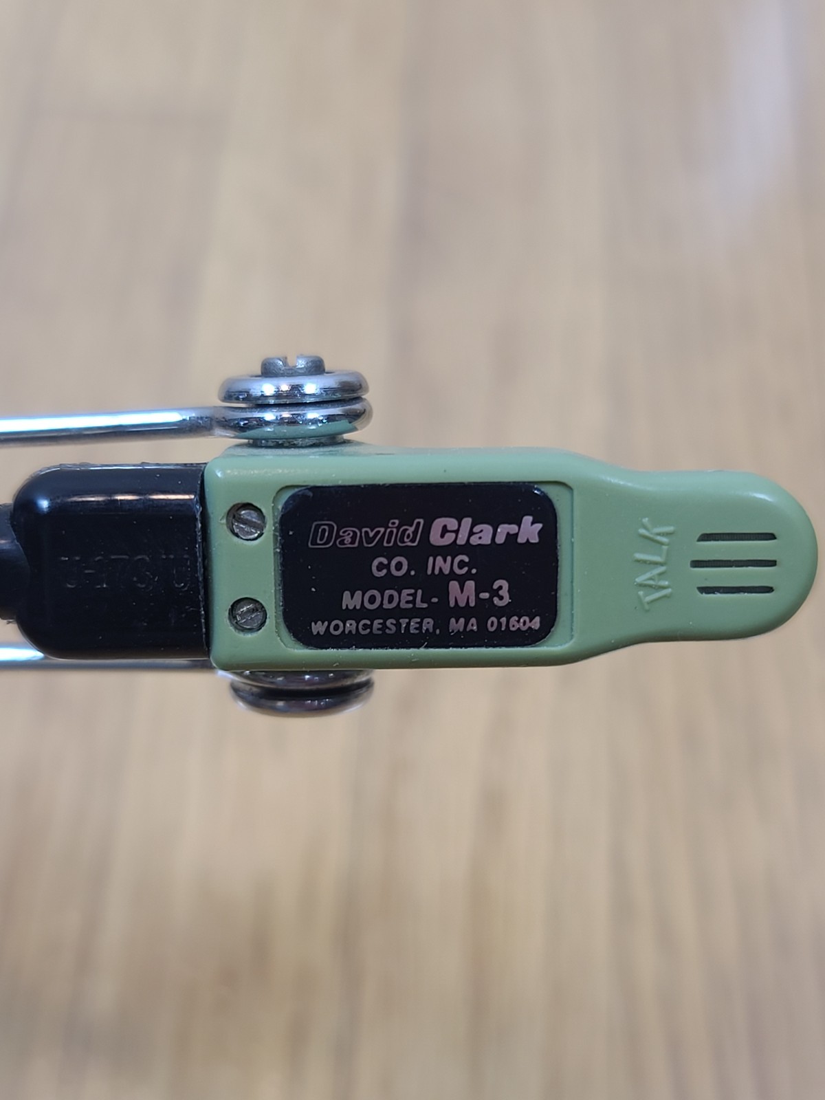 David Clark Model H10-40 Aviation Headset/ M-3 Microphone Dual Plugs