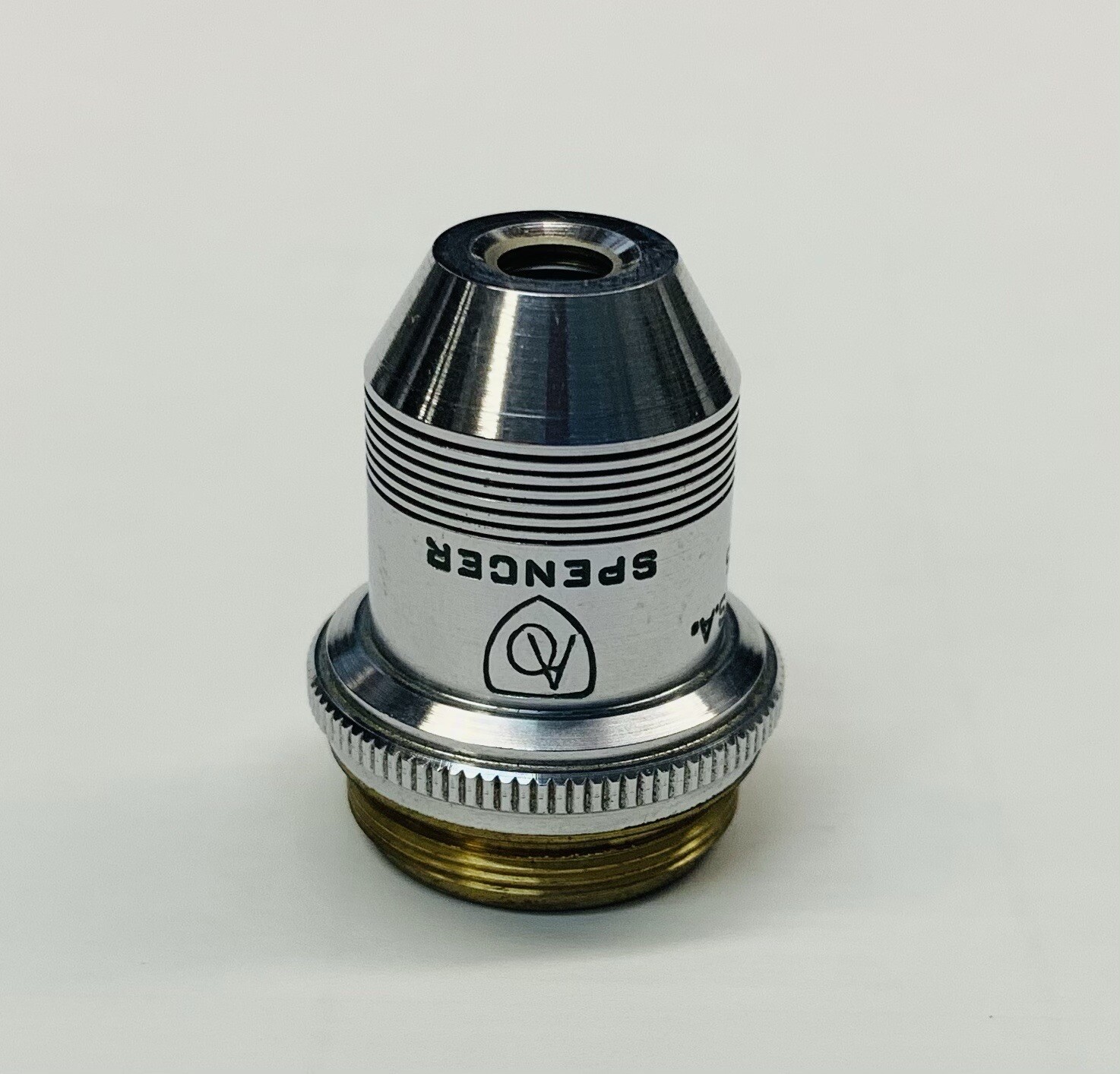 American Optical AO Spencer 10X/0.25 Microscope Objective Lens Part # 1076