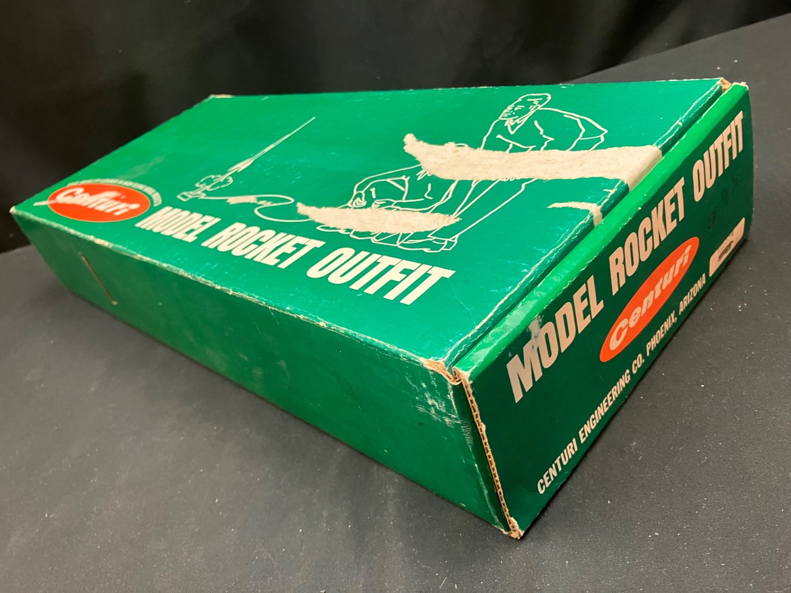 Vintage Centuri Field Box & Parts, Including Launch Controller & 3 pc Launch Rod