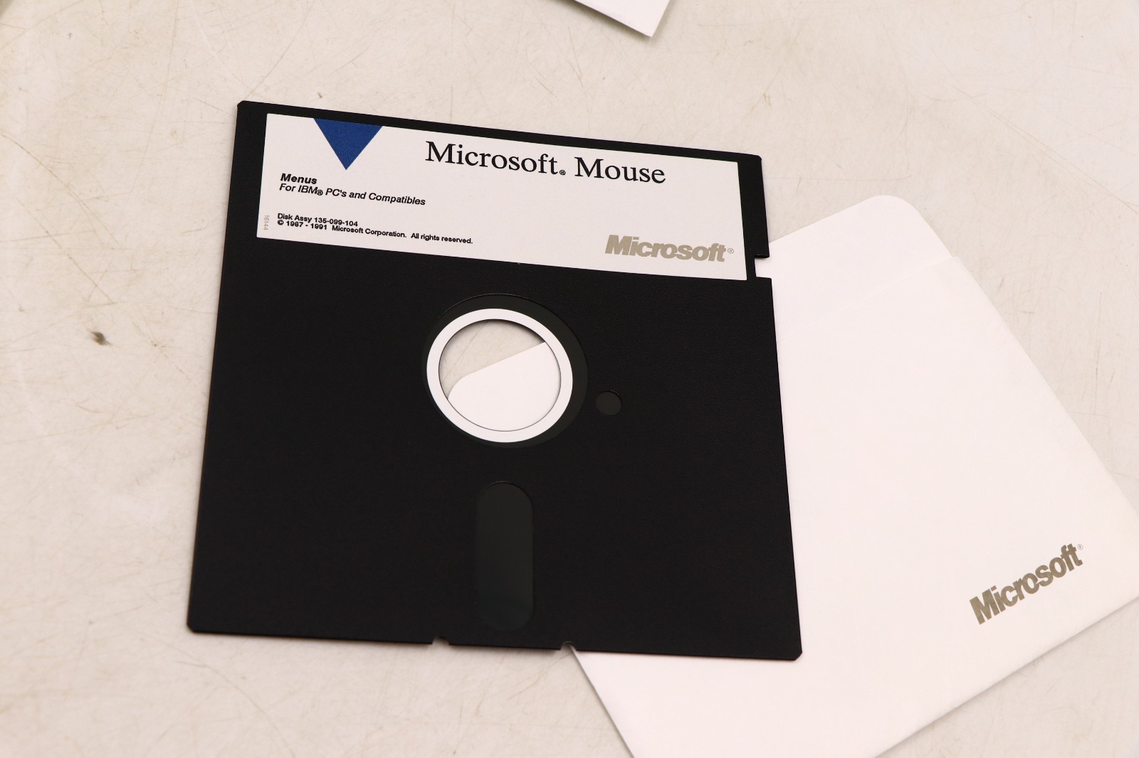 Microsoft Mouse 3.5 5.25 Floppy Disks & Manual 1991 Version