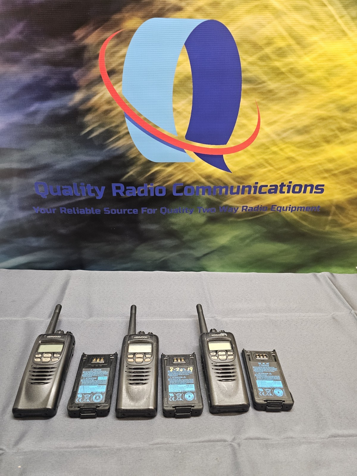 Lot of THREE Kenwood NX-300-K 450-512 MHz UHF Two Way Radio NX-300
