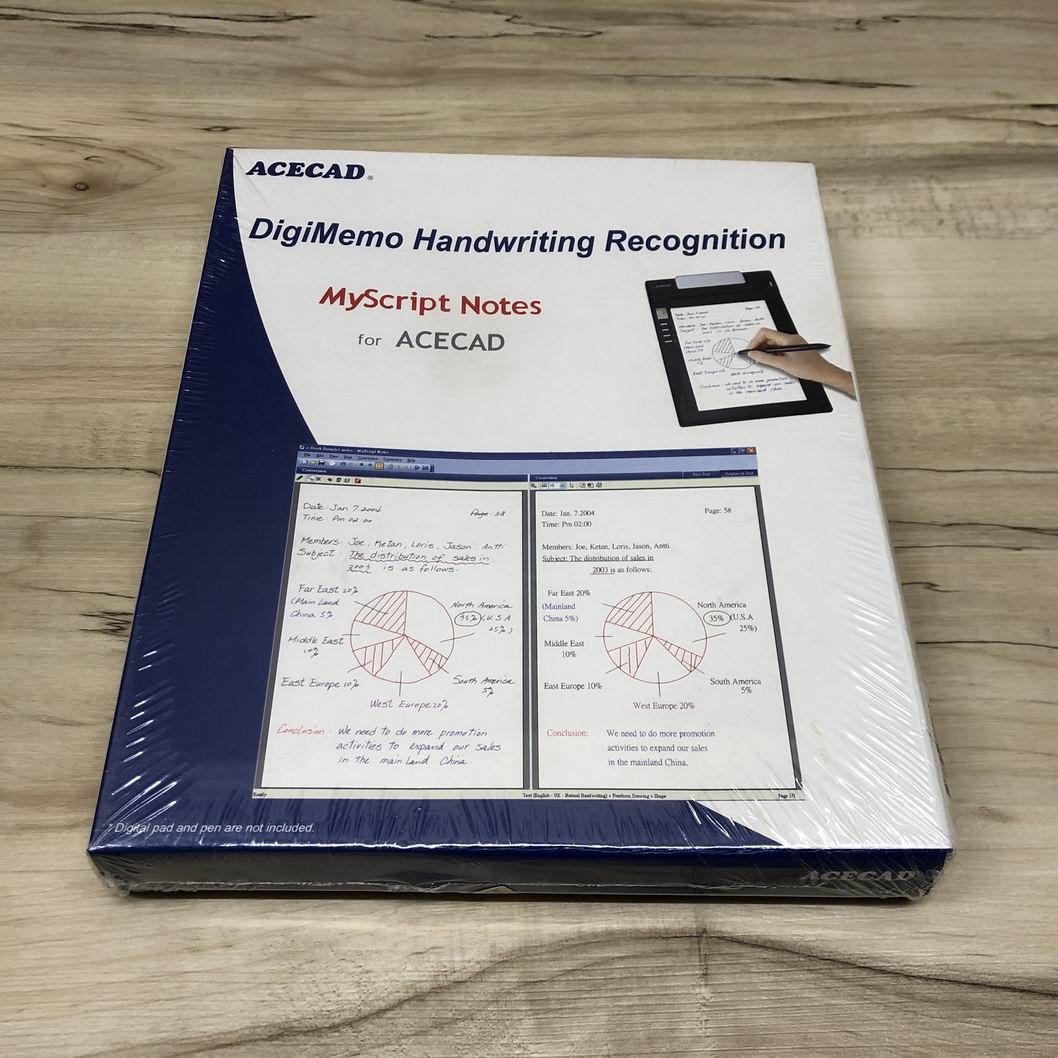 MyScript Notes For ACECAD / Digimemo Handwriting Recognition For PC WIN 2000/XP