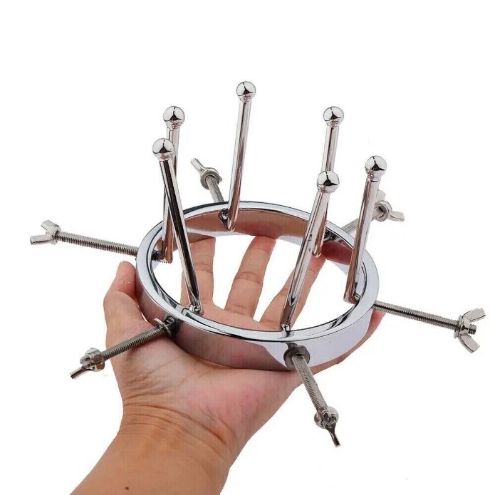 BDSM Chastity Adjustable Speculum Stainless Steel Dilator Expander Spreader Ring