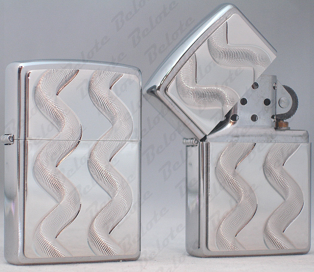 Zippo Double Twister High Polish Chrome Lighter 24871