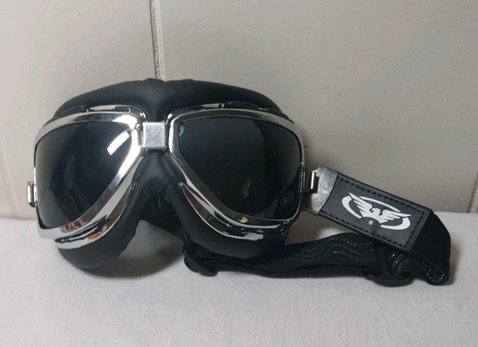 Global Vision Padded Retro Motorcycle ATV Goggles Sunglasses Classic-1