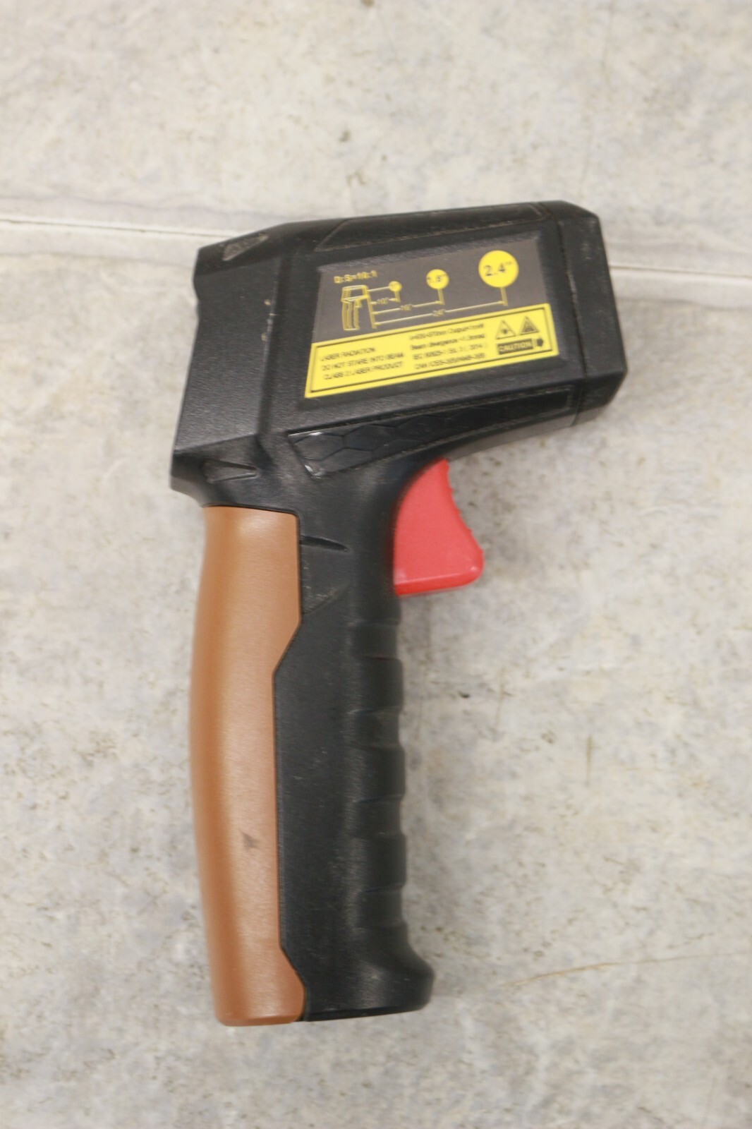 Southwire Black Plastic Infrared Thermometer w/ Laser Targeting Backlit Display