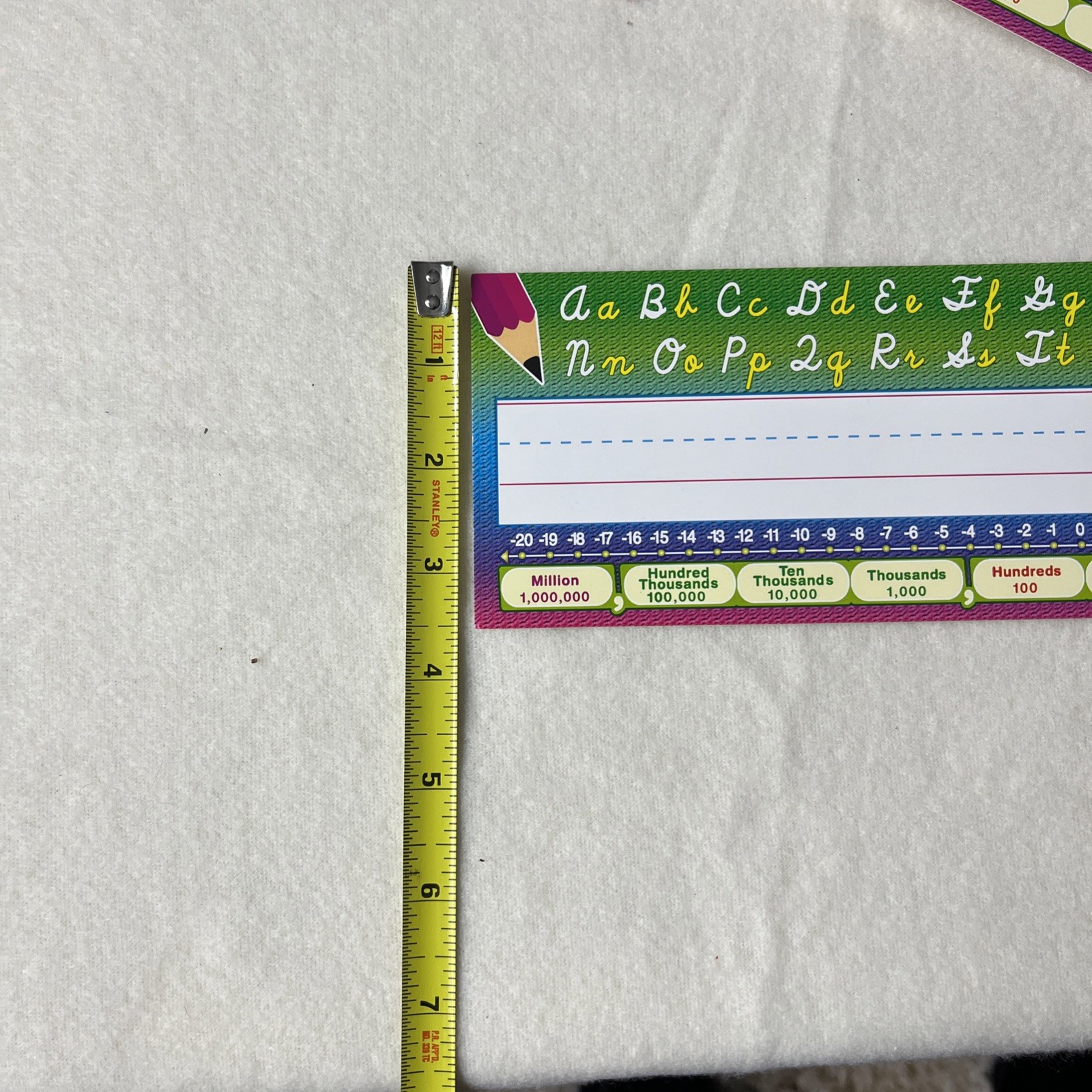 Student Name Plates for Cursive Writing 30 Pack
