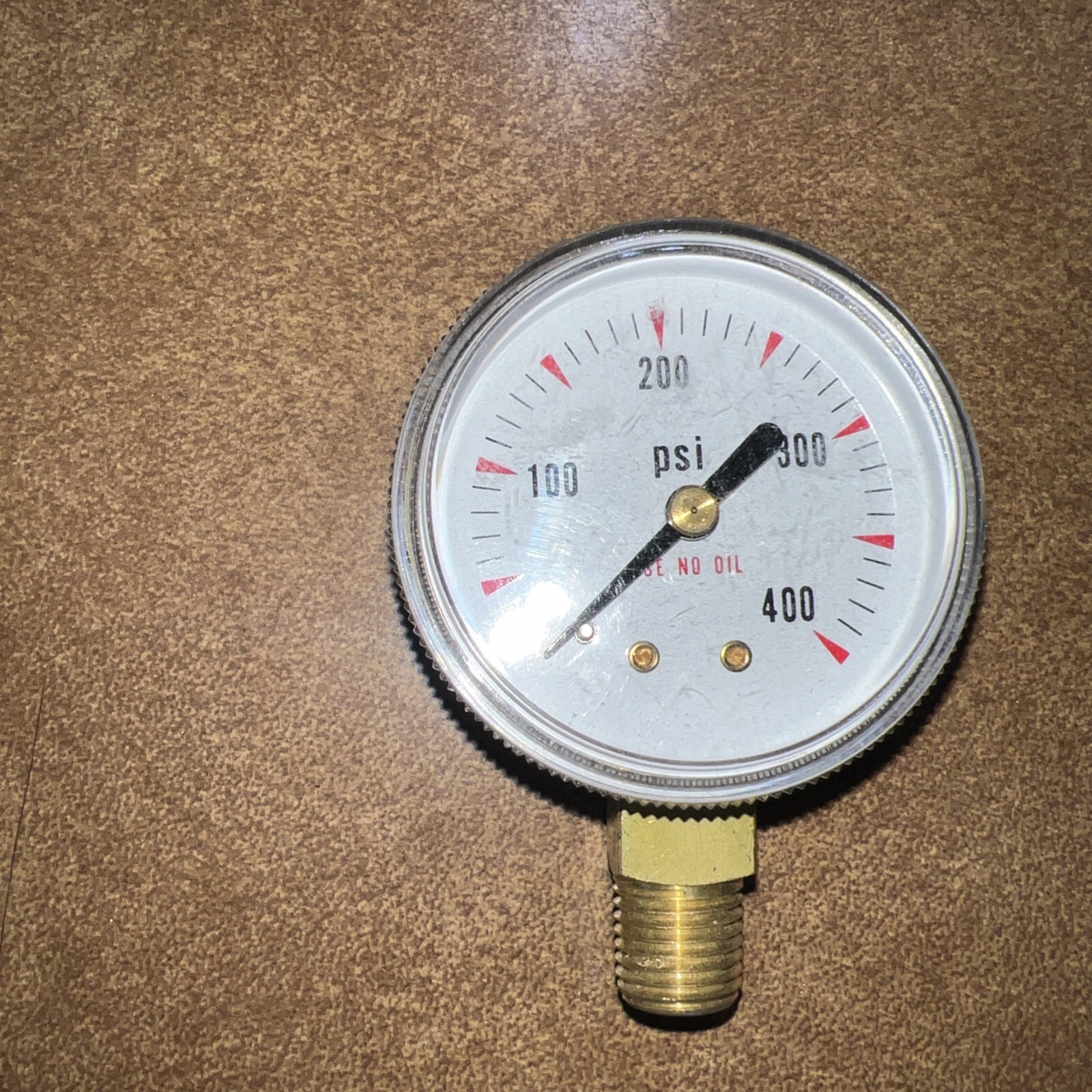 AMETEK USG / Generic 0-400 PSI Pressure Gauge 1/4" NPT Bottom Mount NOS