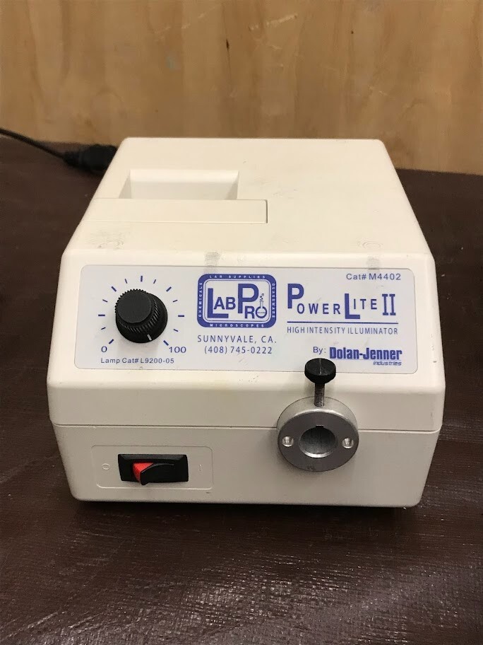 Lot of 4 Fiber Optic Illuminators: Dolan-Jenner, Edmund MI-150, Opti-Lume, LabPr