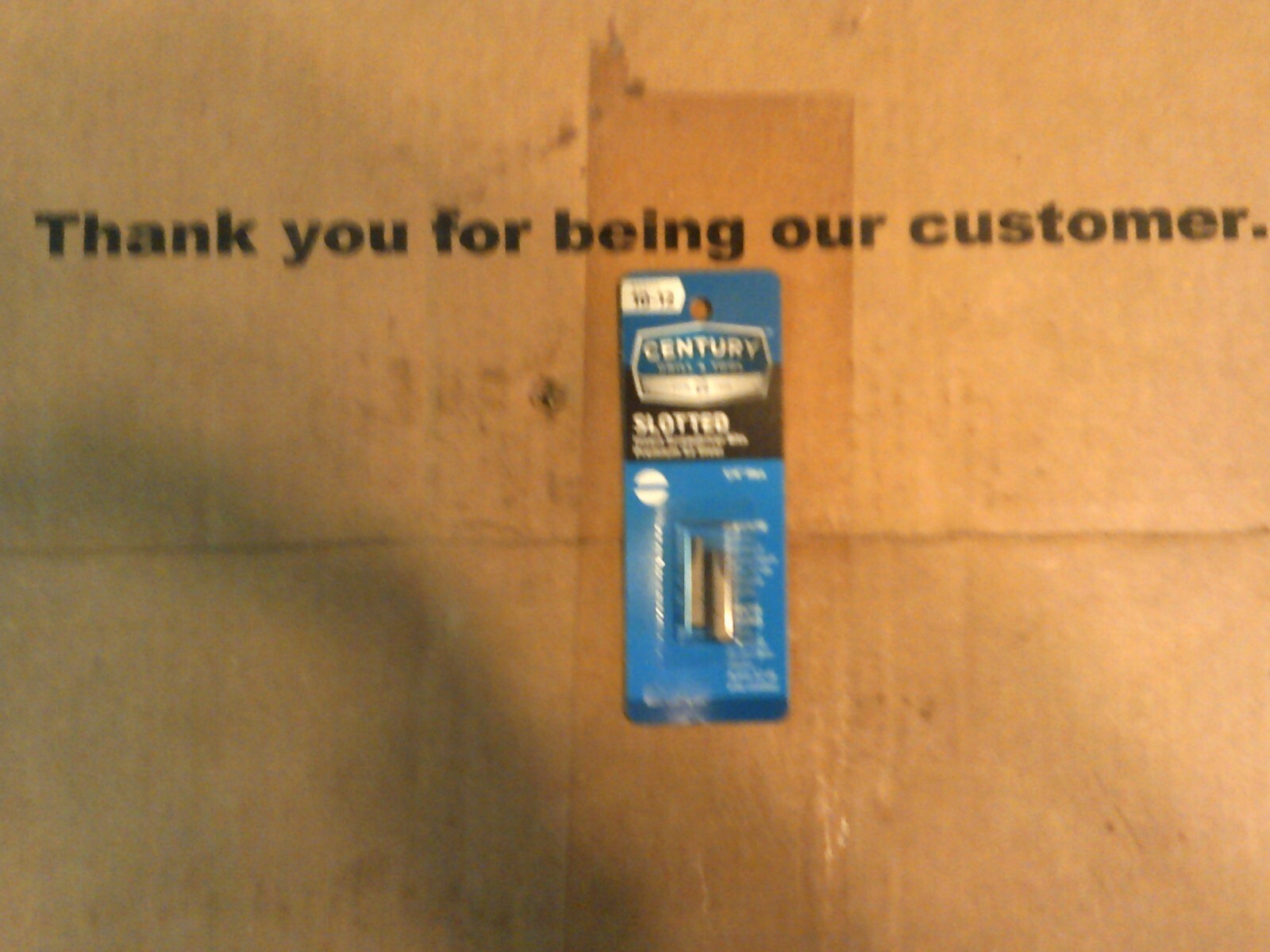 1 Package of Century Drill & Tool Part # 69172 Slotted # 10-12 Screwdriver bit